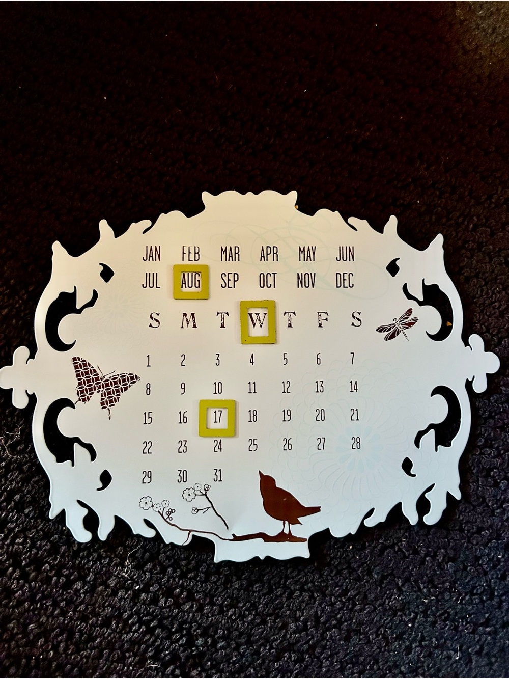Demdaco Perpetual Calendar Plaque with Magnets